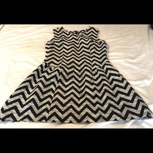 Love21 Black &White A-Line Dress US S